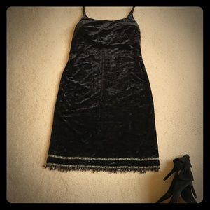 Black Mica Cocktail Dress